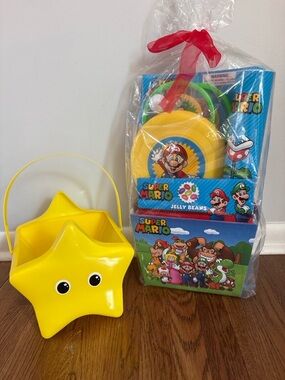 Super Mario Gift Basket 🎁⭐ – Candy, Frisbee , Toys & More (Perfect Kids Gift!)